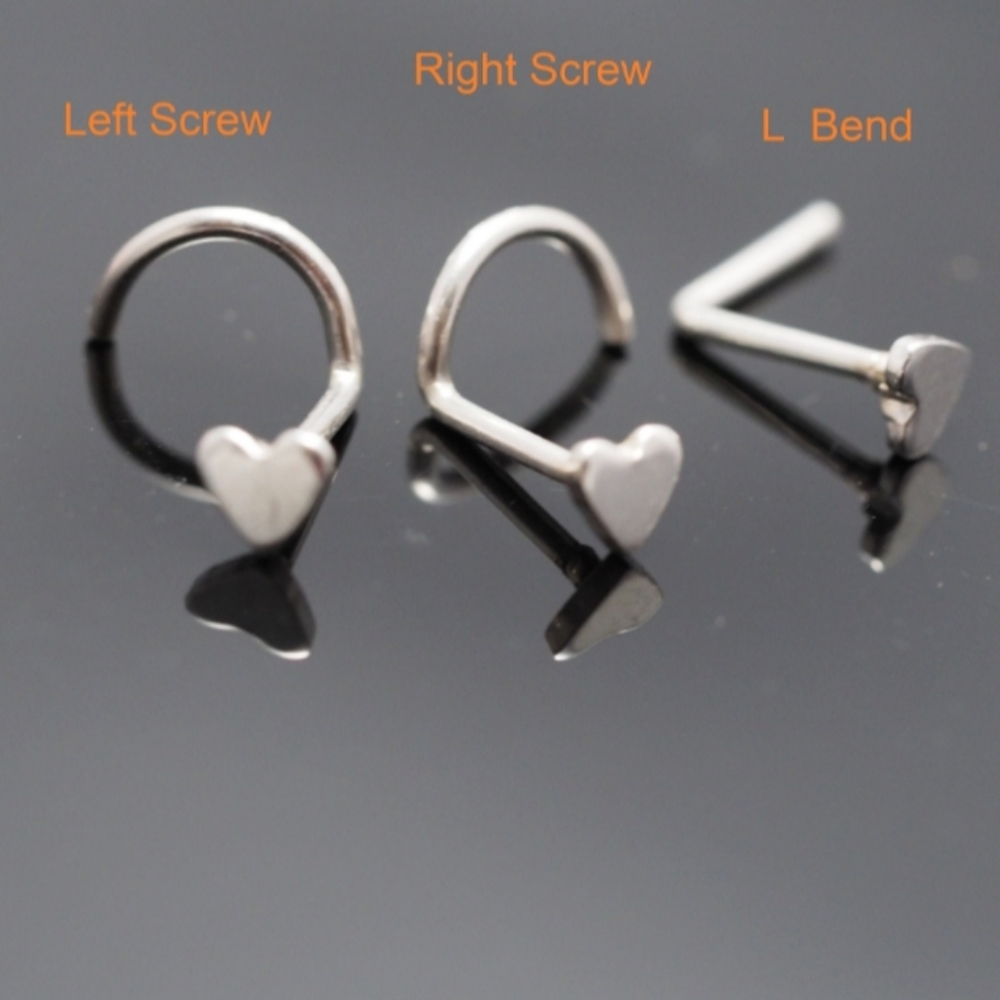 3 Nose Rings 🩶🩶🩶 - Picture 2 of 8